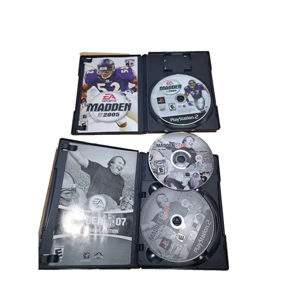PS2 6 Madden 02, 03, 04, 05, 06, 07 Manuals Included